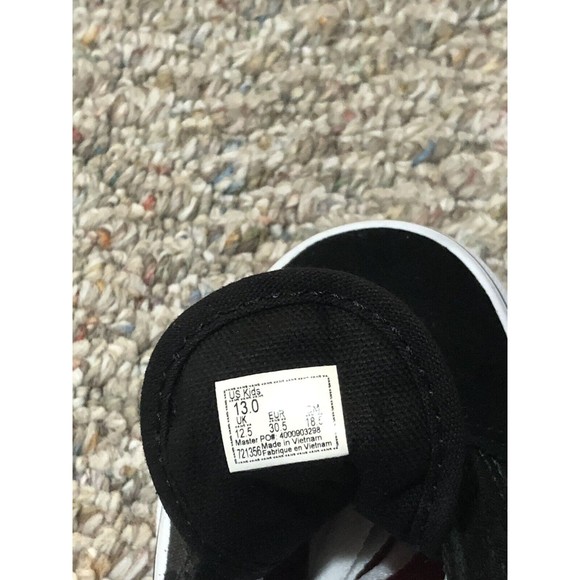 Vans Old Skool (Glossy Flame) Skulls Kids Skate Shoes Sneakers New Size 13 Black - Picture 9 of 11